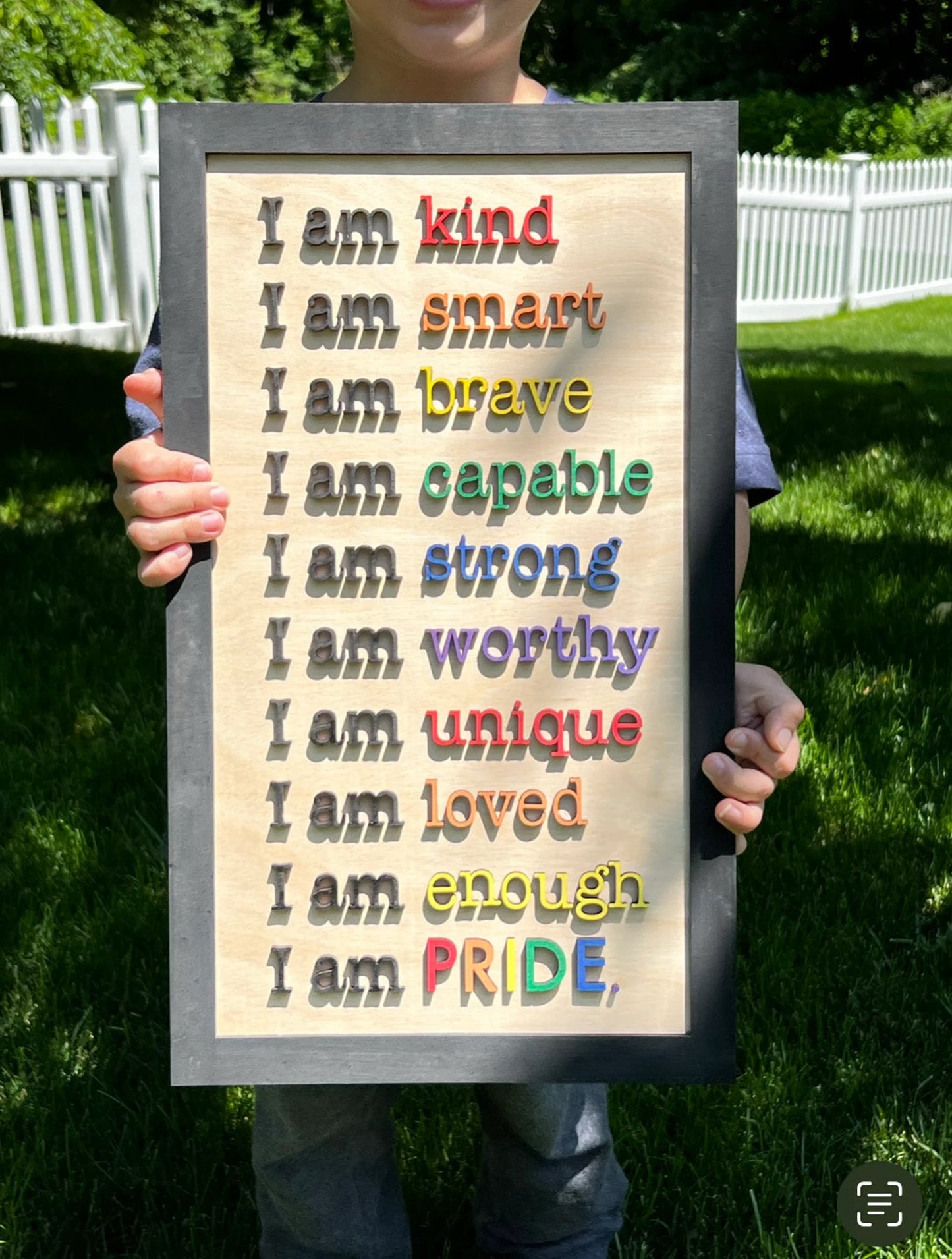I Am Pride Affirmation Wall Art Sign
