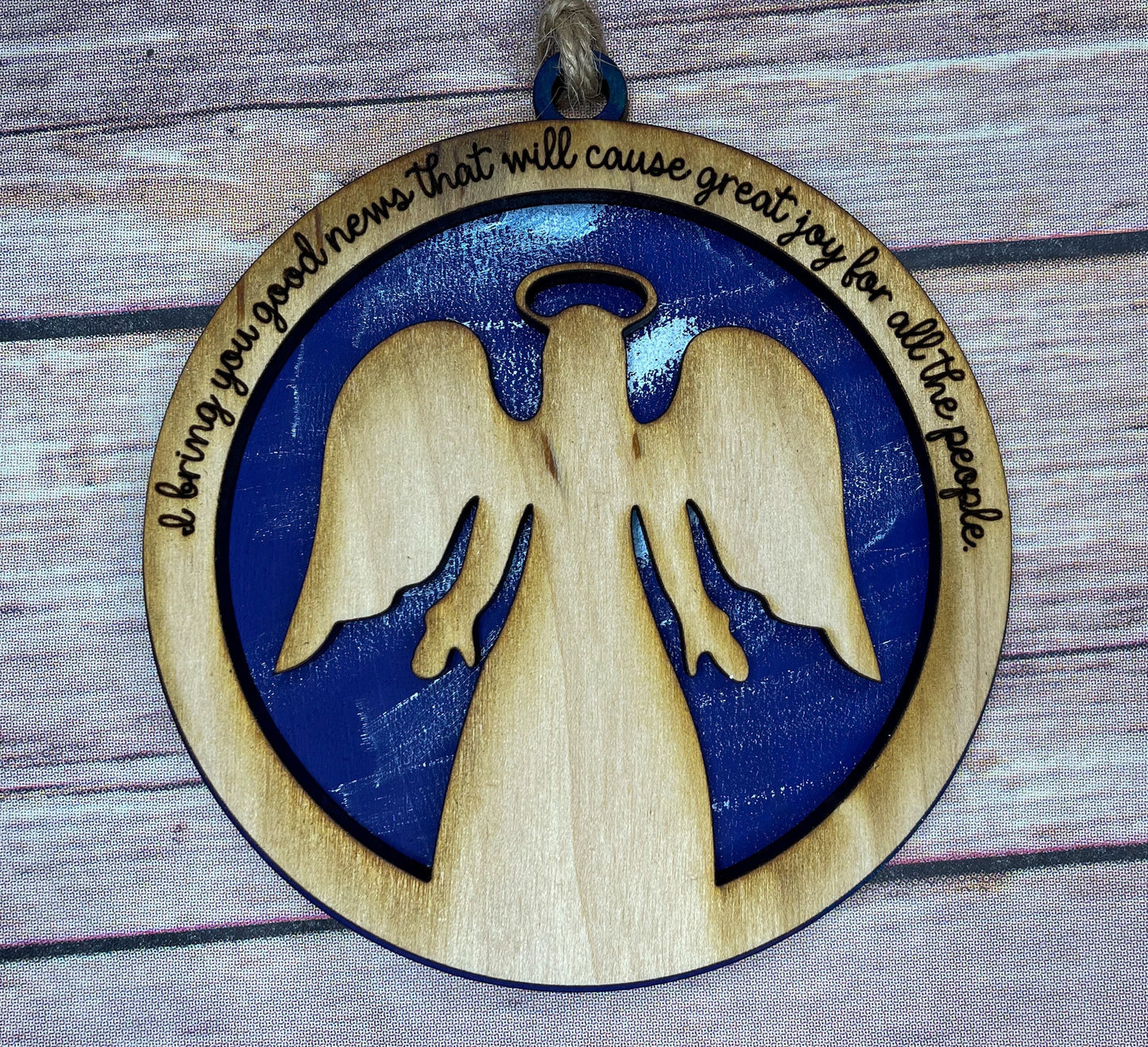 Hand painted Wooden Nativity Ornament Set