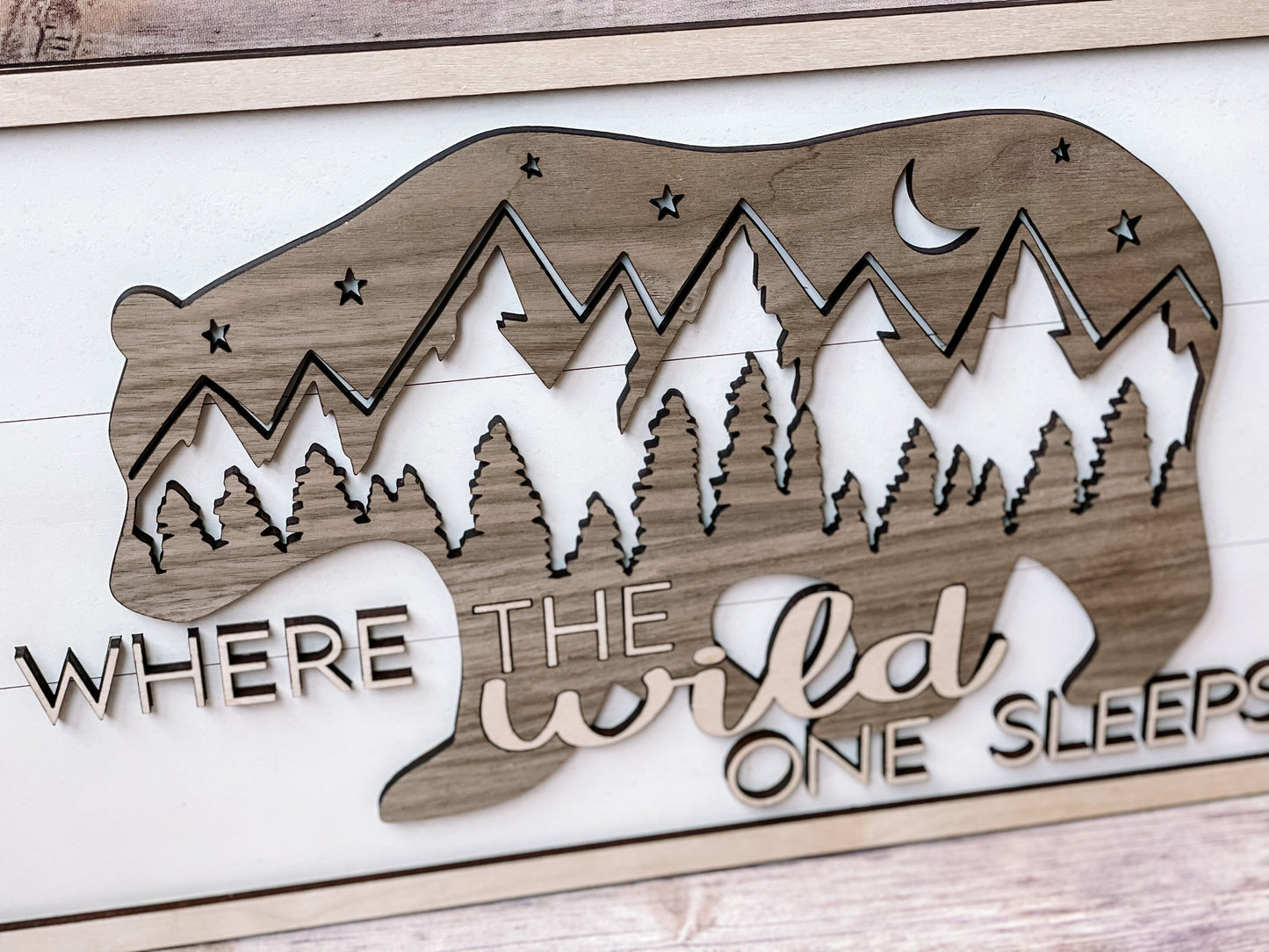 Where The Wild One Sleeps Nursery Sign