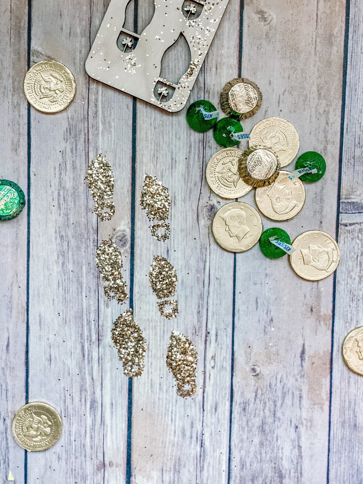Leprechaun Tracks Wood Stencil