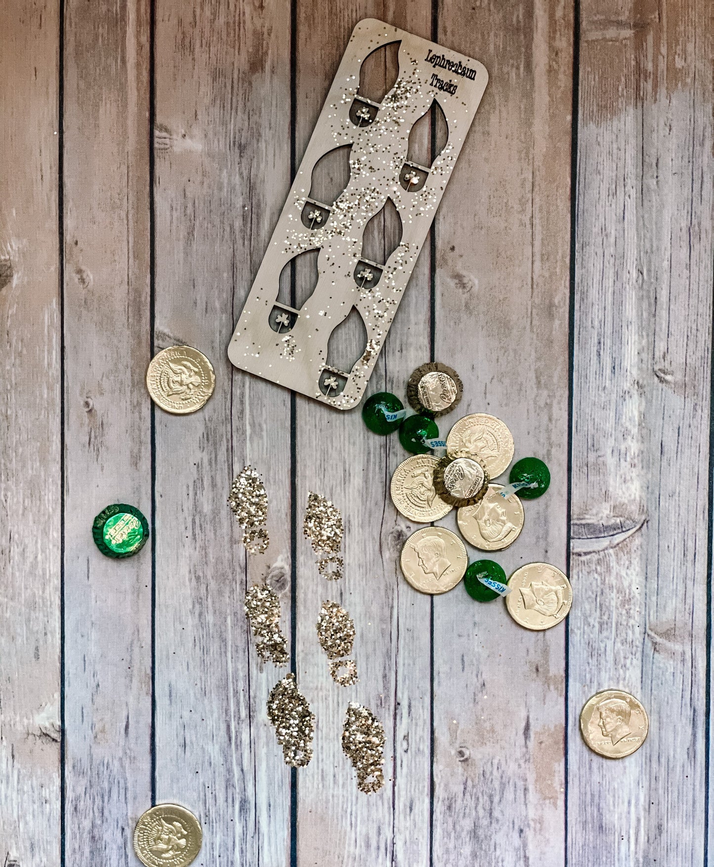Leprechaun Tracks Wood Stencil