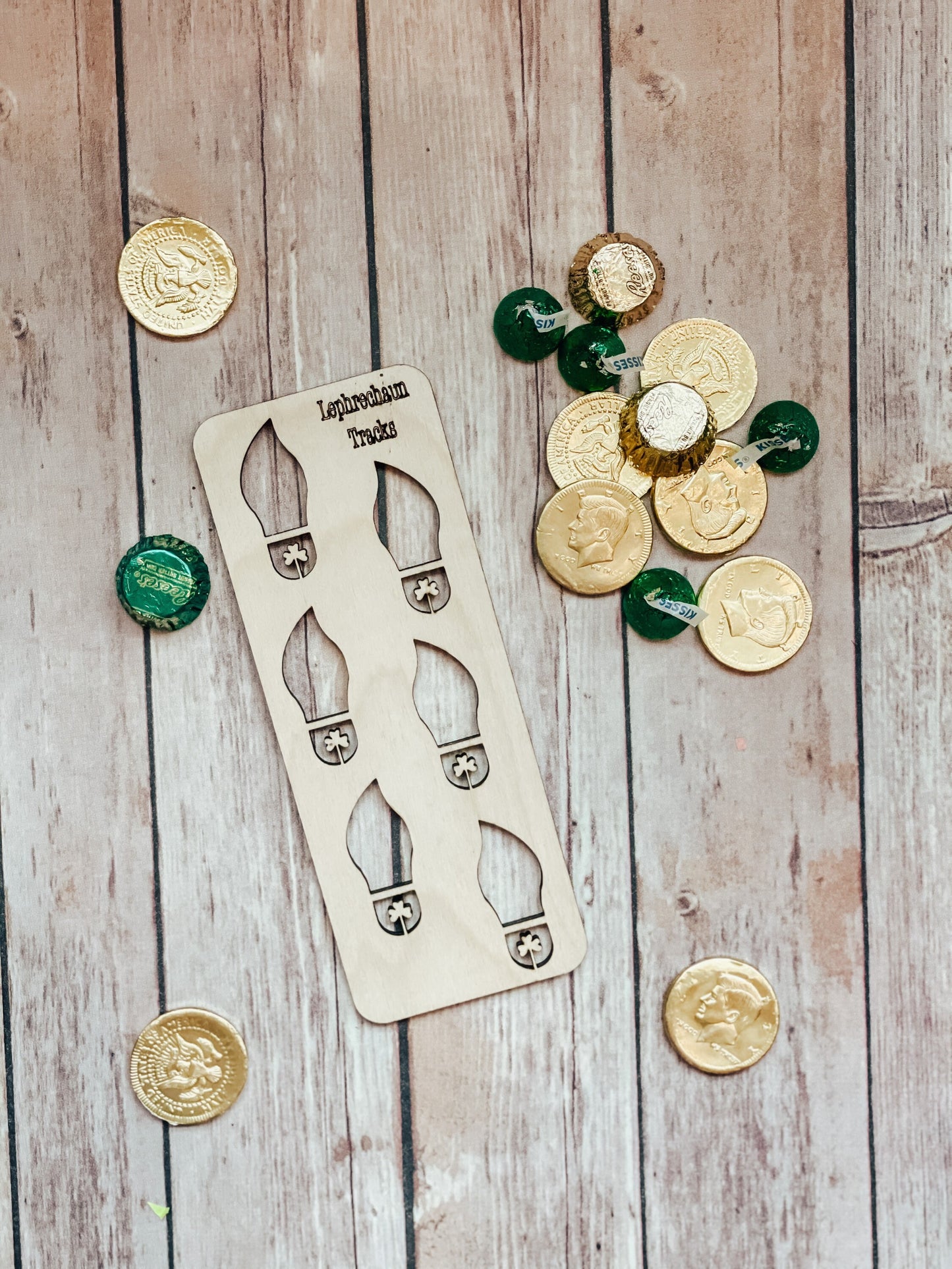 Leprechaun Tracks Wood Stencil