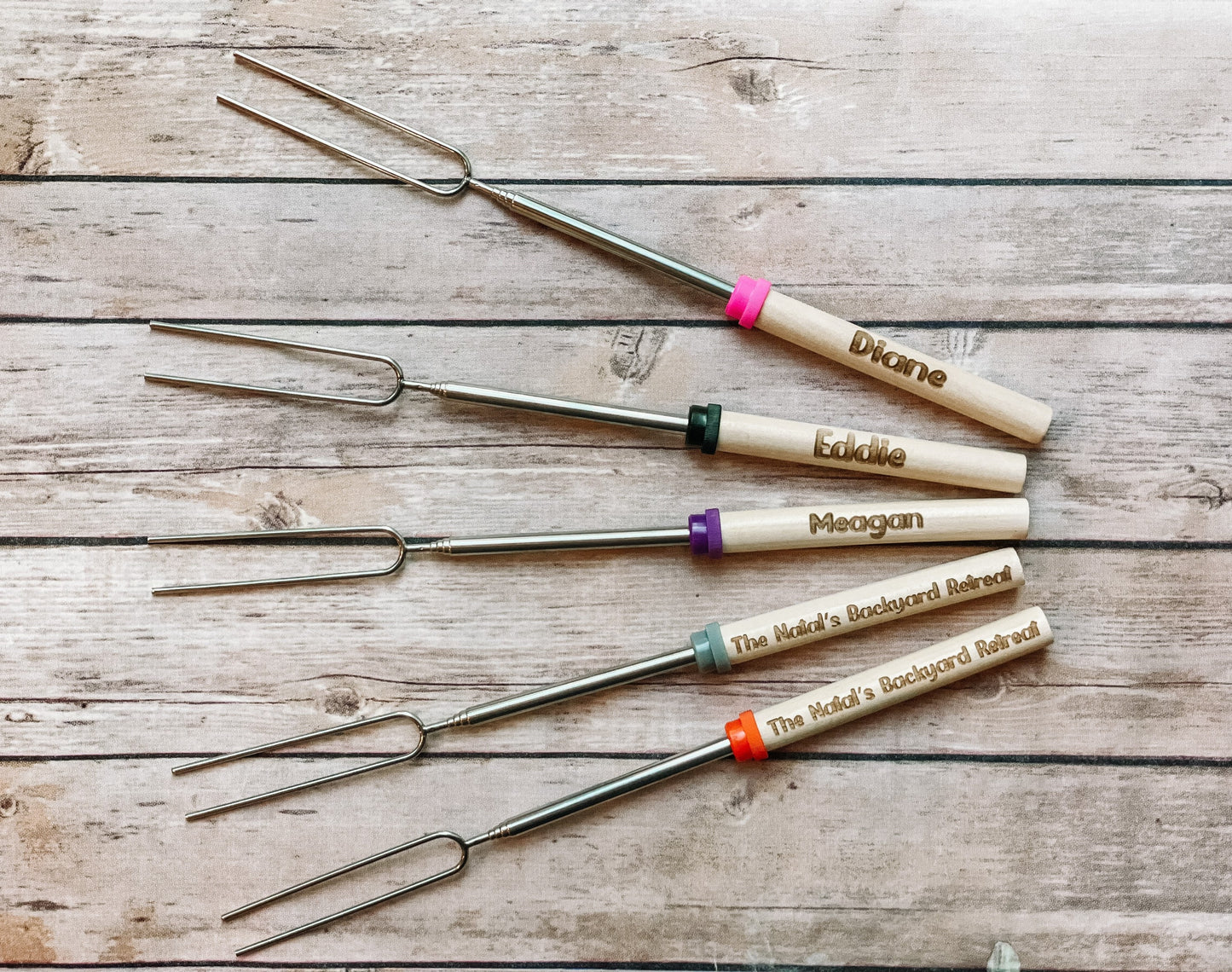 Personalized S’mores Roasting Sticks, Marshmallow Roasting Sticks,
