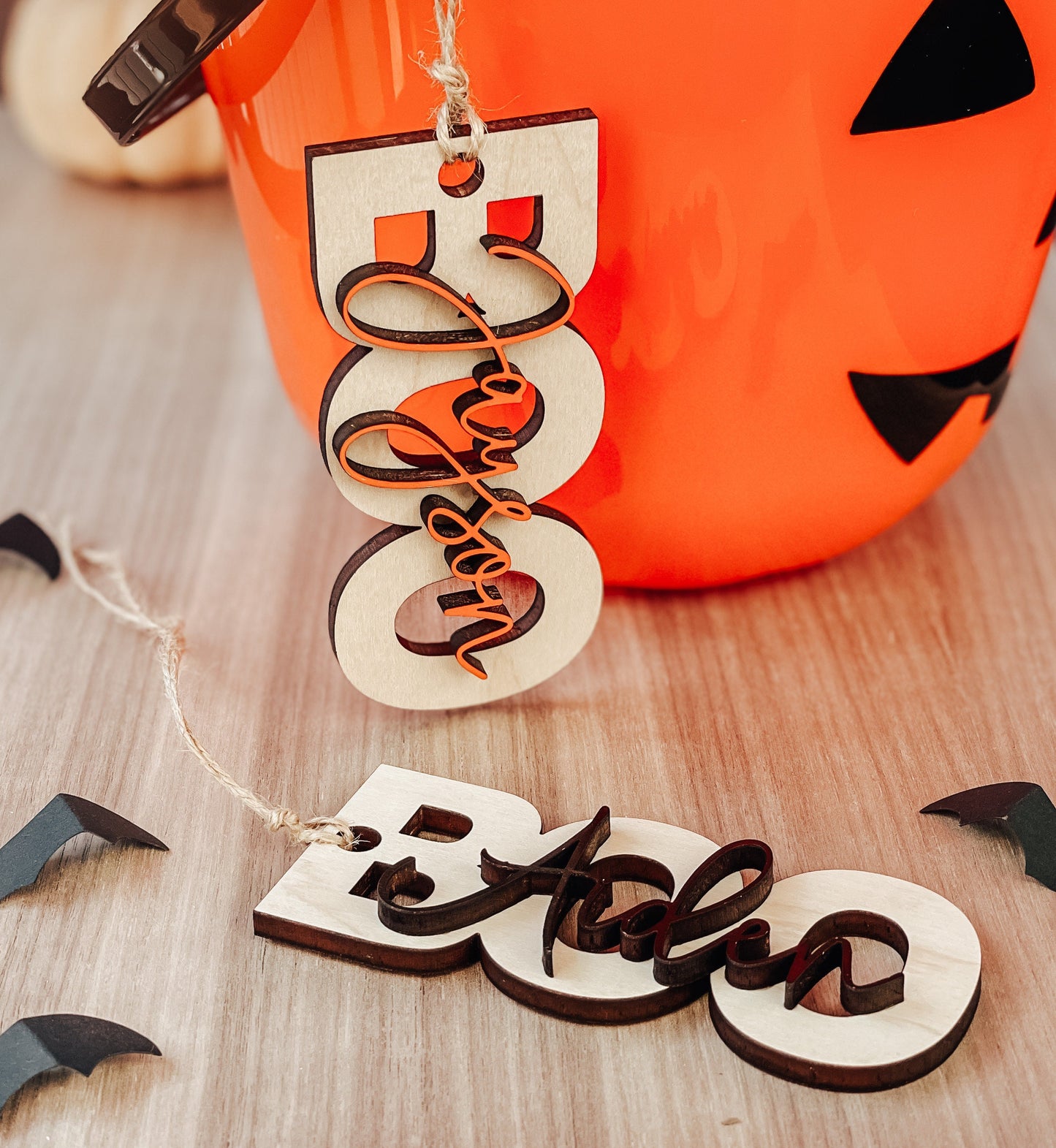 Personalized Halloween Boo Basket Tags