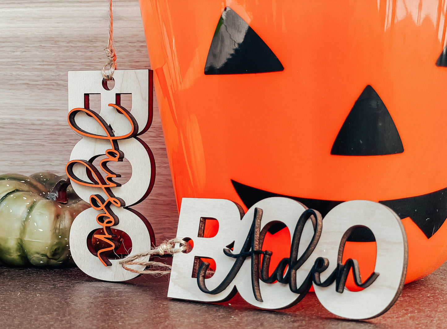 Personalized Halloween Boo Basket Tags