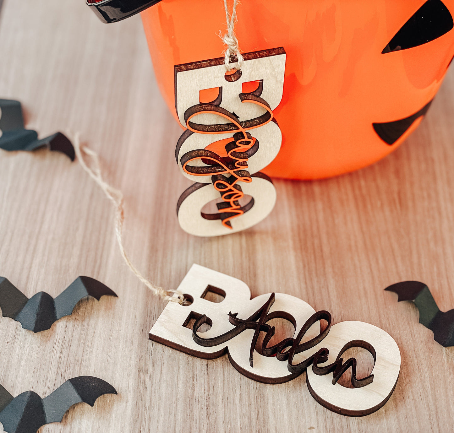 Personalized Halloween Boo Basket Tags