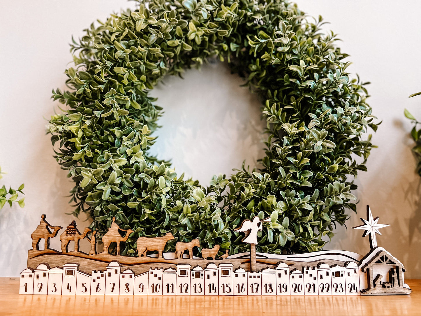 Wooden Nativity Advent Calendar