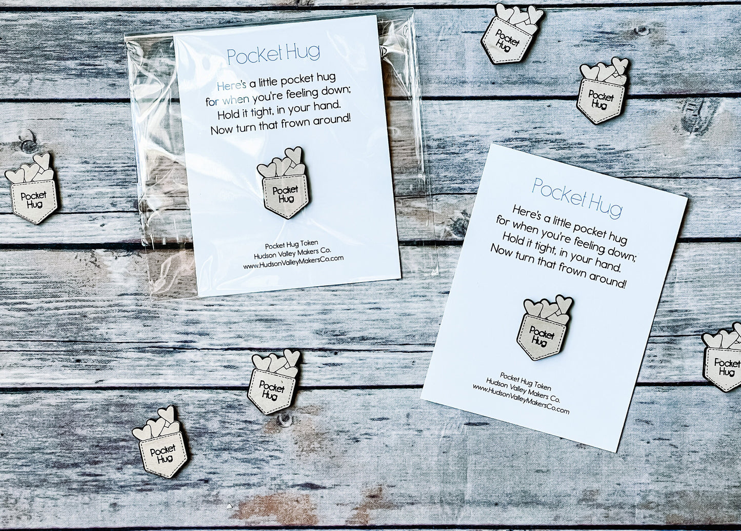 Pocket Hug Token with card