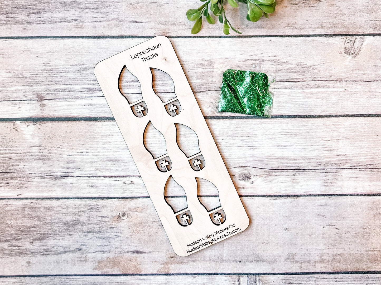 Leprechaun Tracks Wood Stencil