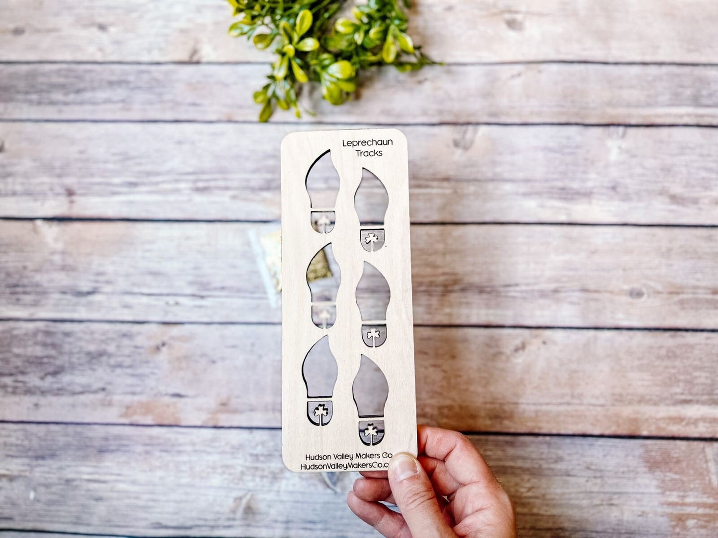 Leprechaun Tracks Wood Stencil