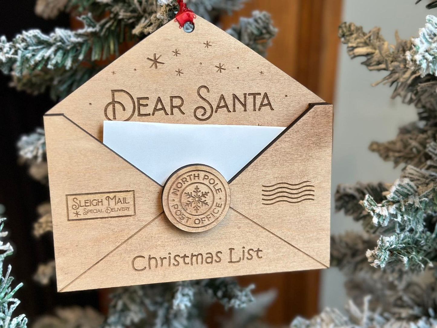 Letter For Santa Keepsake Ornament, Send a Letter to the North Pole!