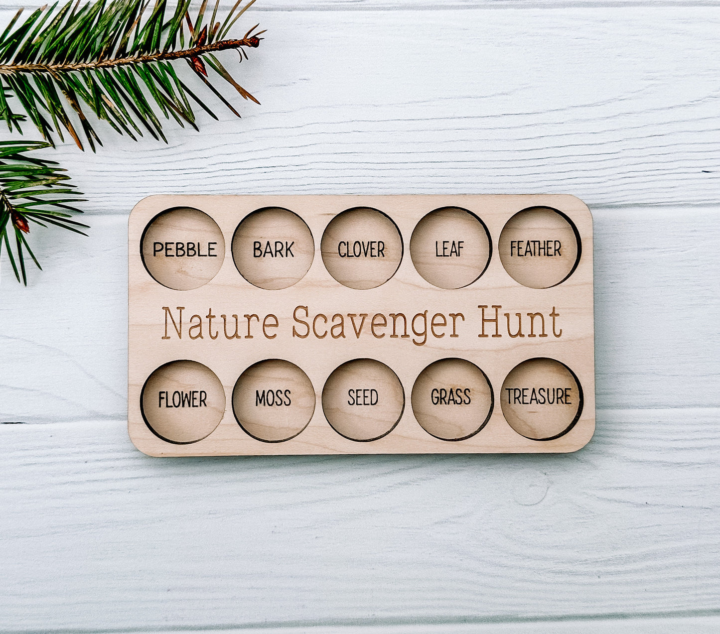 Nature Scavenger Hunt Board