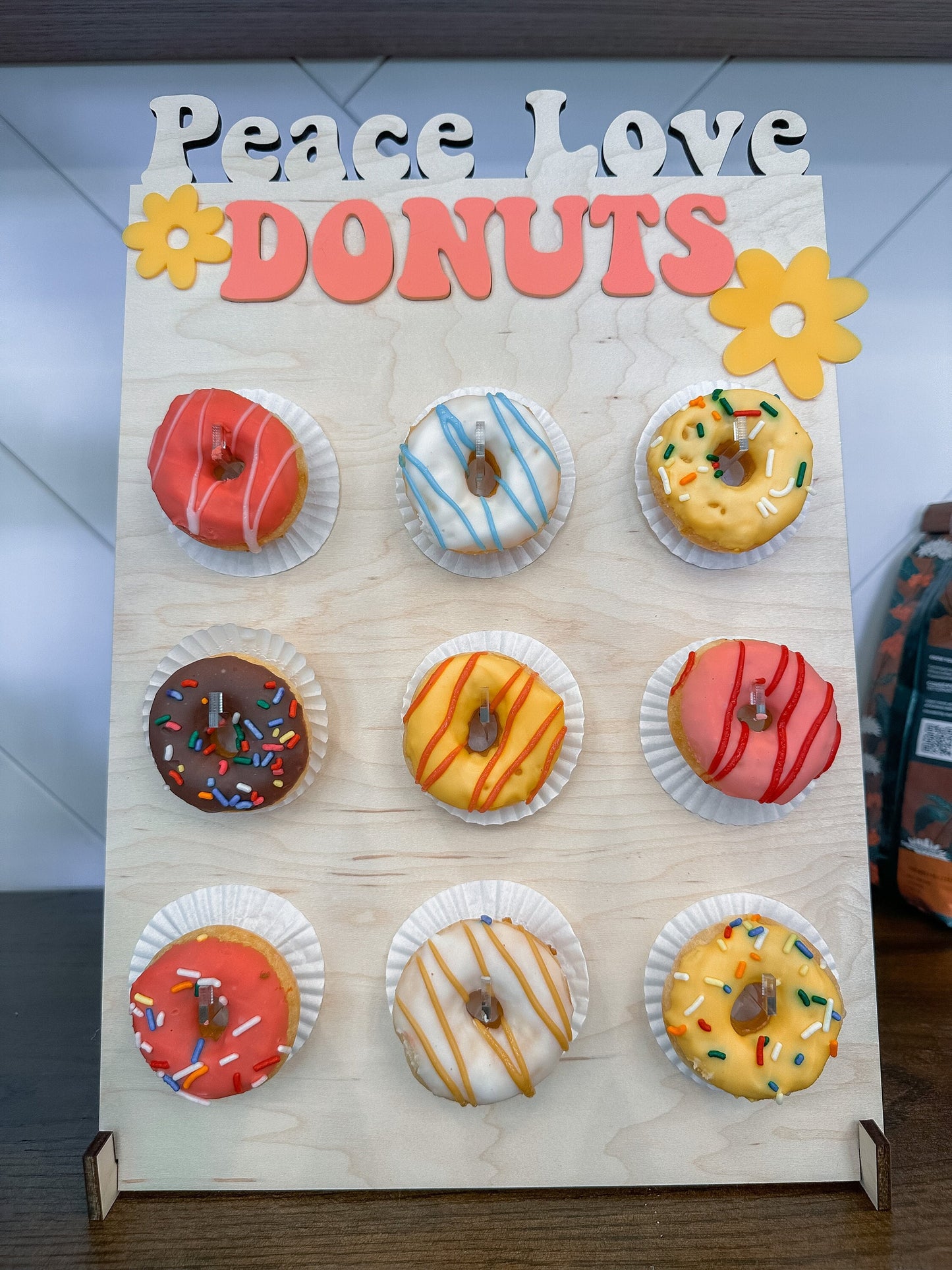 Groovy Mini Donut Wall, Tabletop Donut Display