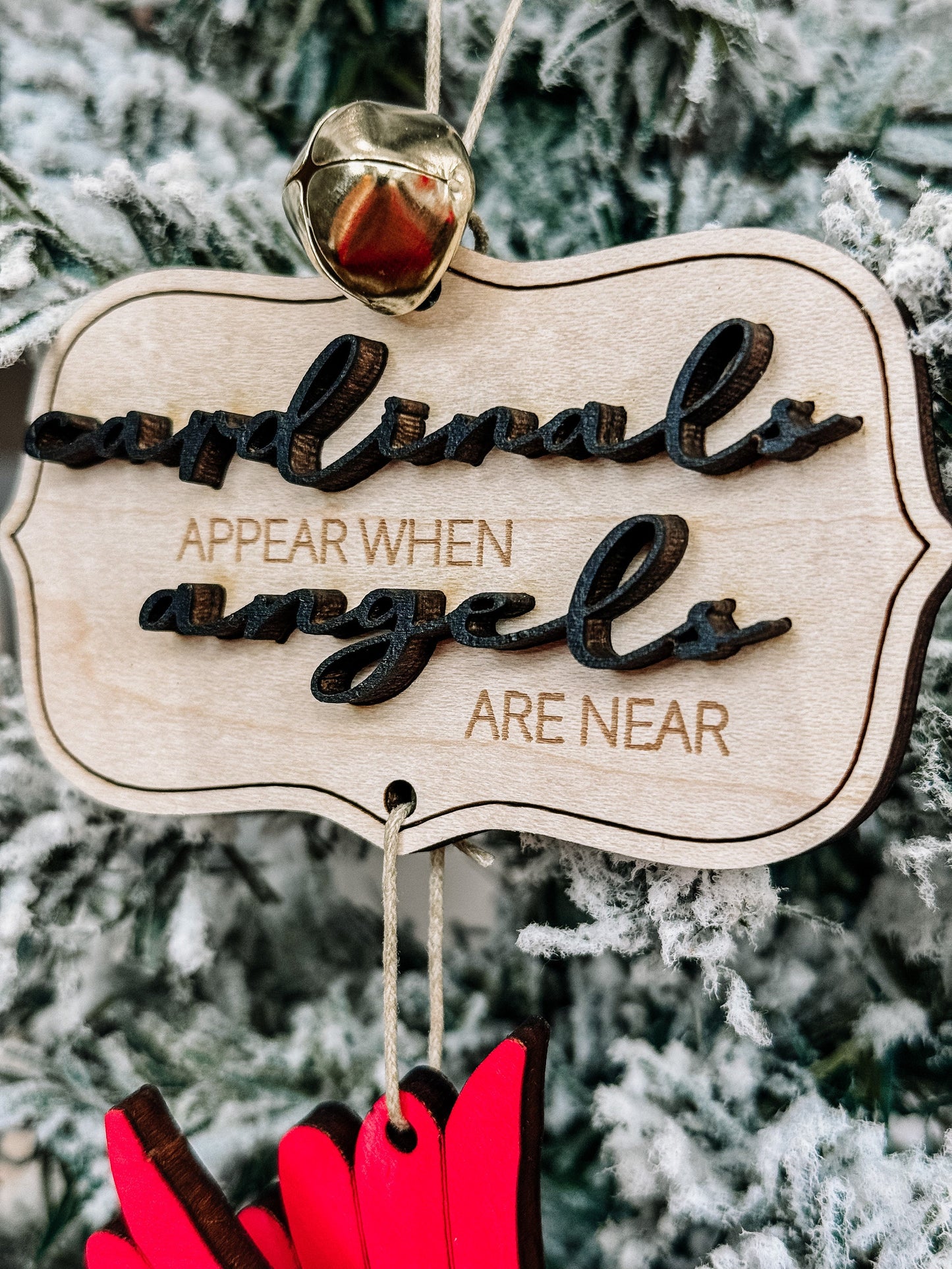 Handmade Cardinal Memorial Ornament