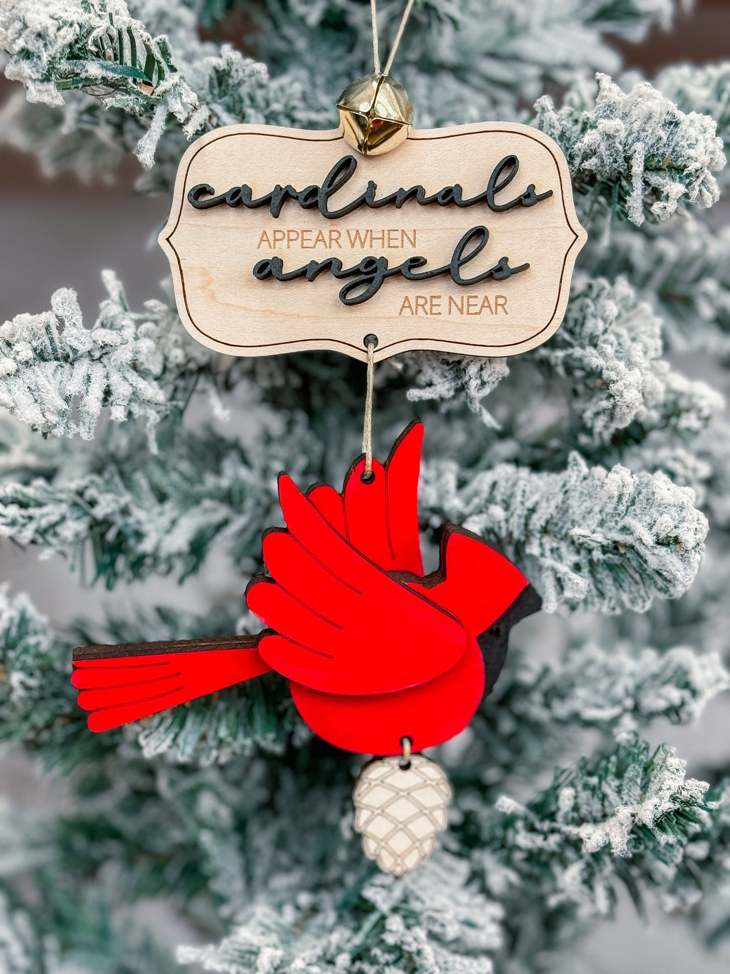 Handmade Cardinal Memorial Ornament