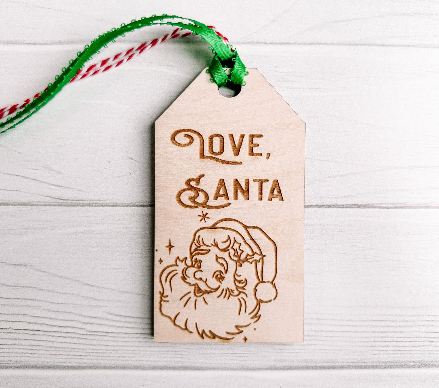 Vintage Santa gift tags