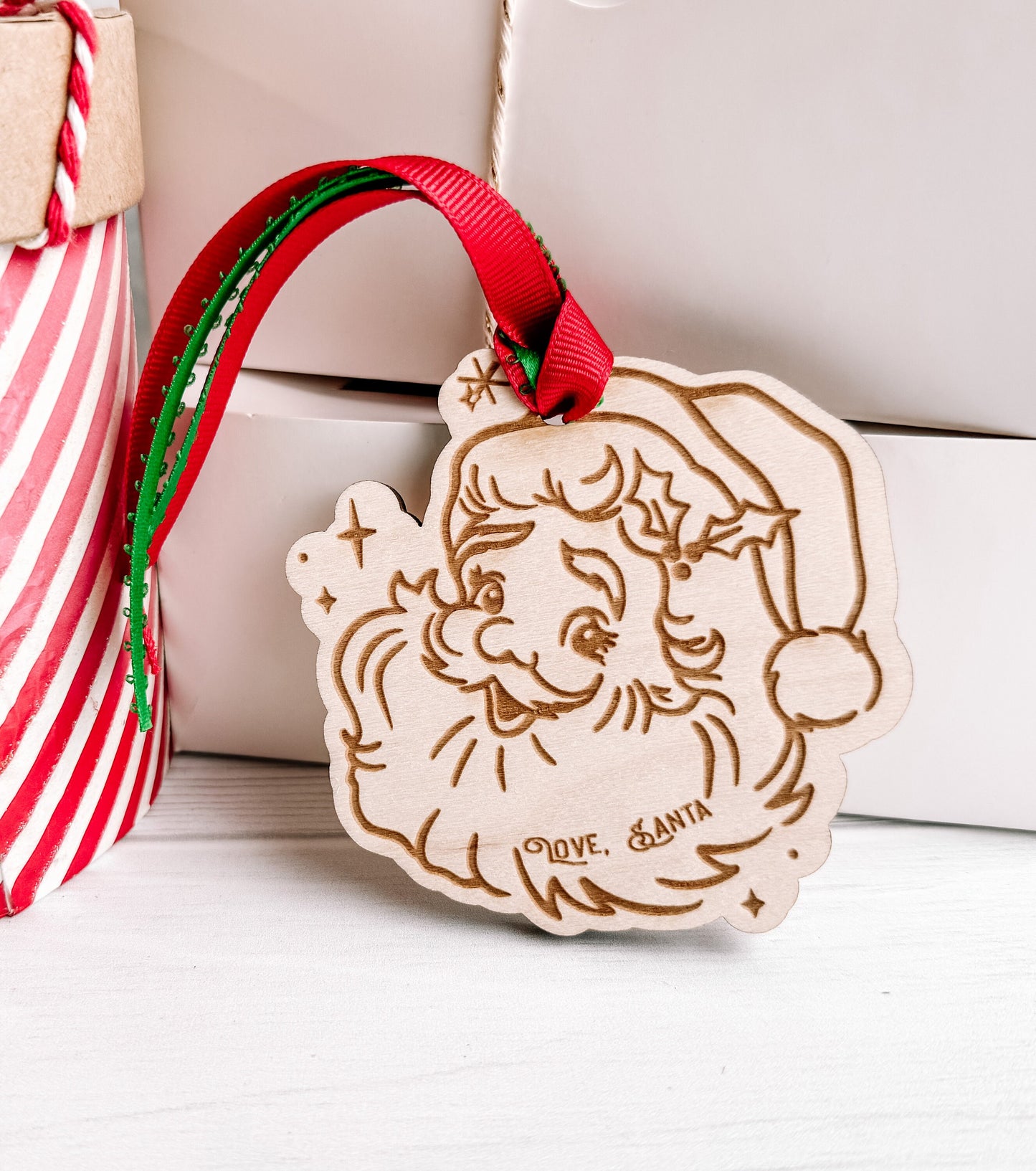 Vintage Santa gift tags