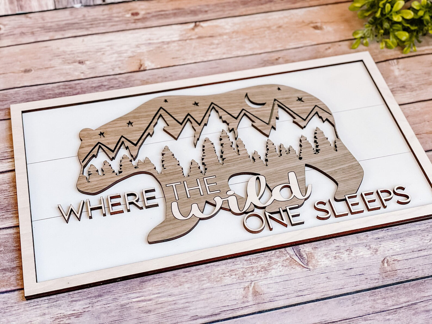 Where The Wild One Sleeps Nursery Sign