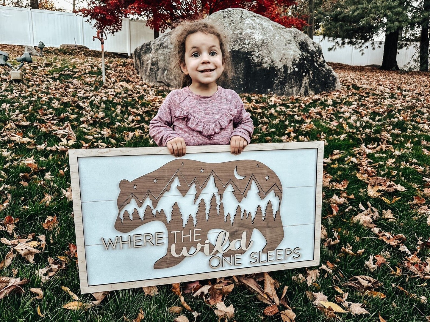 Where The Wild One Sleeps Nursery Sign