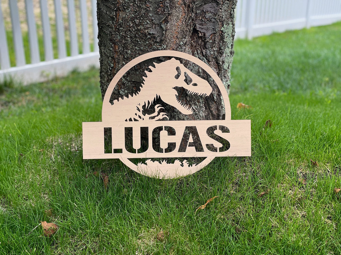 Personalized Dinosaur Sign with Name