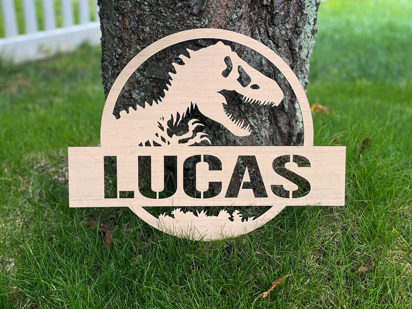 Personalized Dinosaur Sign with Name