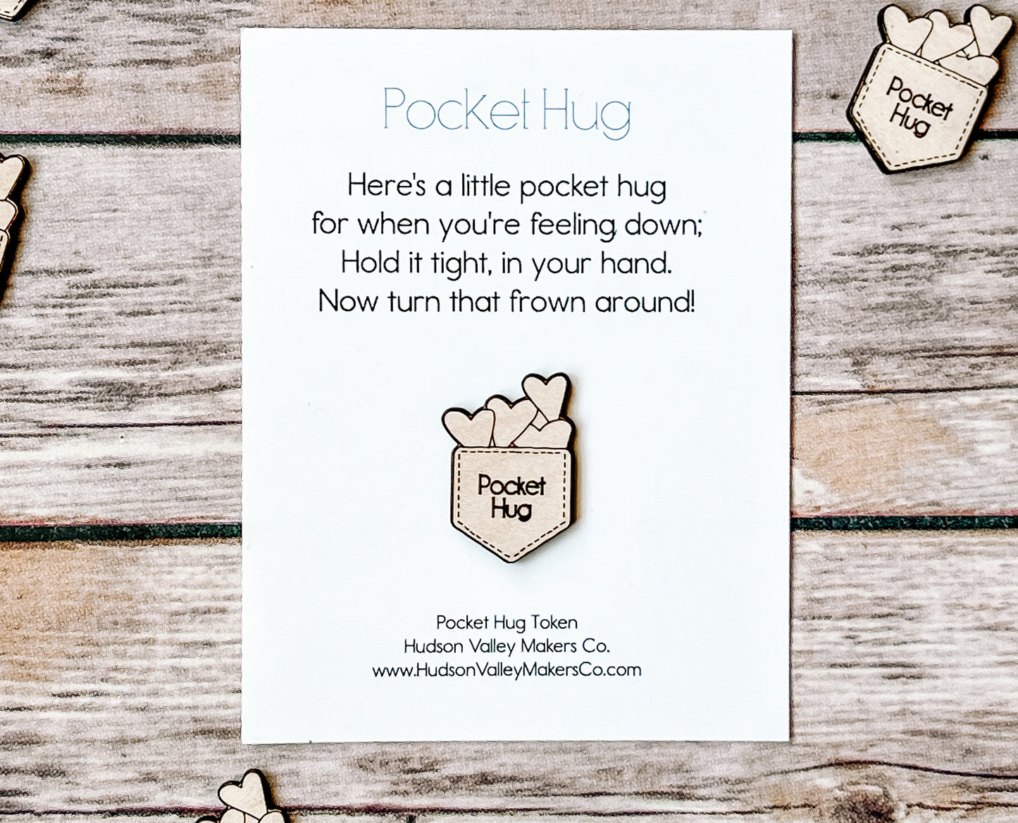 Pocket Hug Token with card