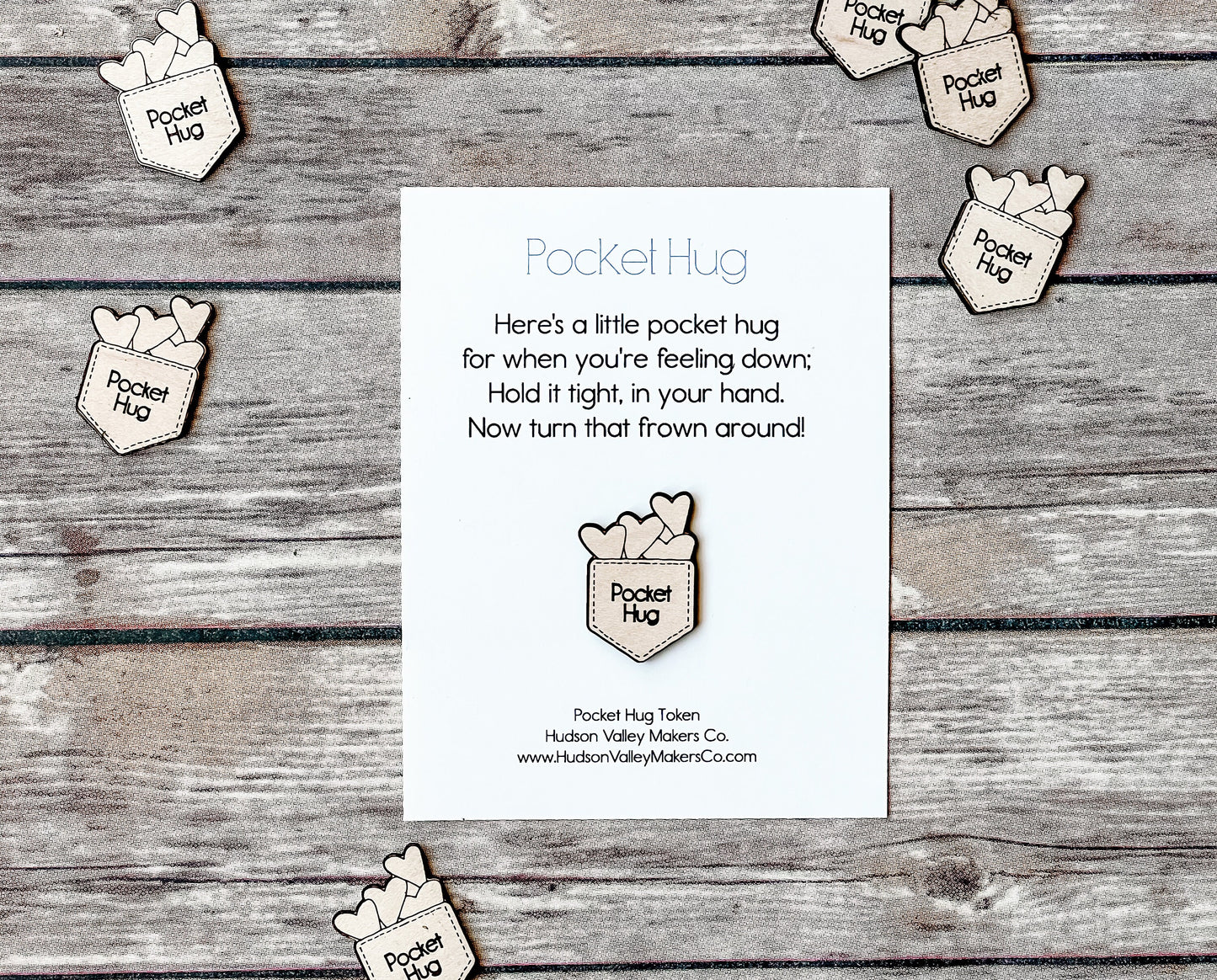 Pocket Hug Token with card