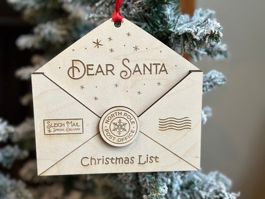 Letter For Santa Keepsake Ornament, Send a Letter to the North Pole!