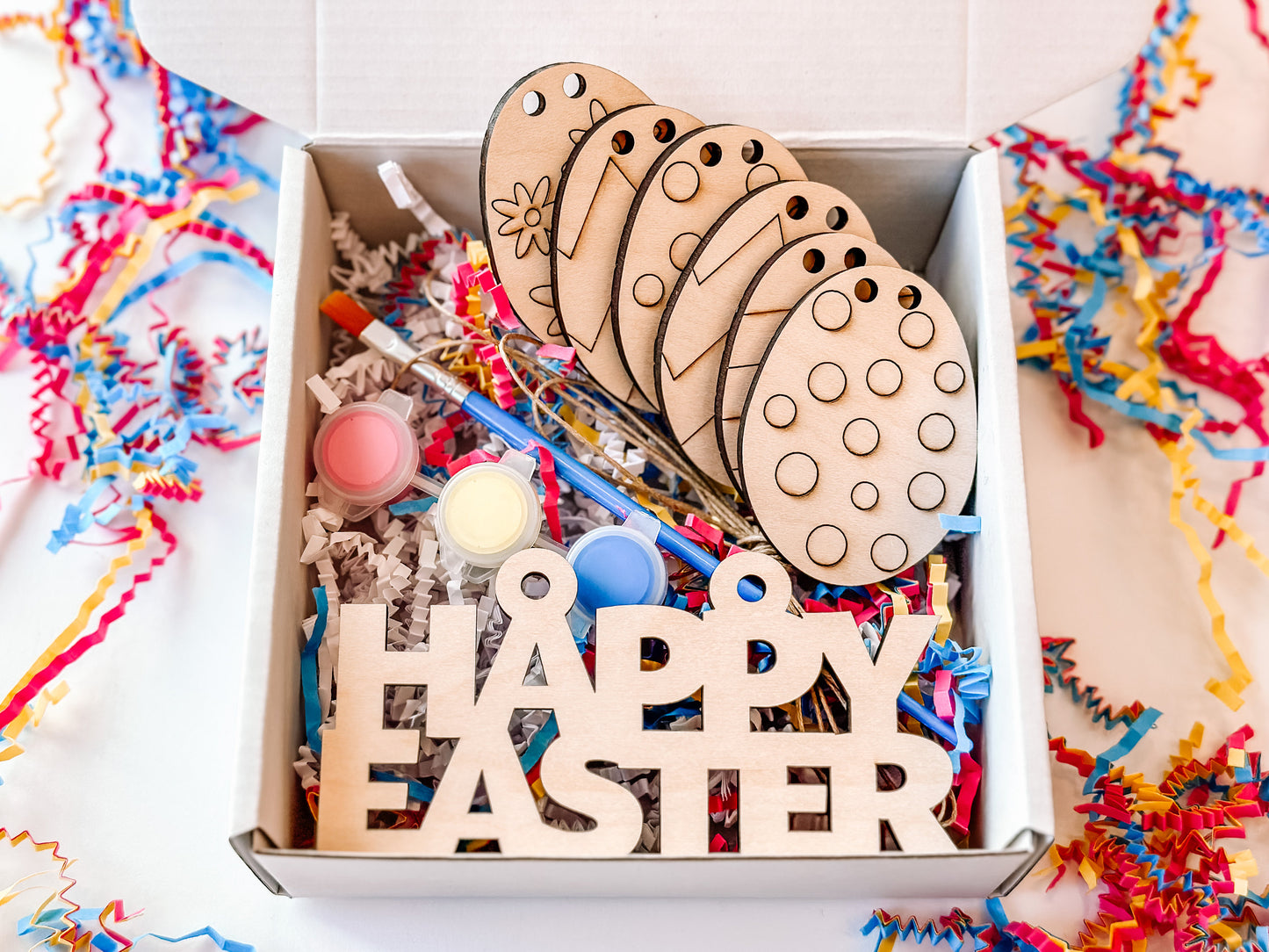 DIY Easter Mini Garland Paint Your Own Decor