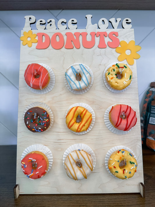 Groovy Mini Donut Wall, Tabletop Donut Display