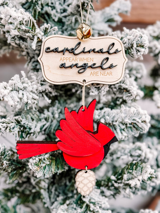 Handmade Cardinal Memorial Ornament